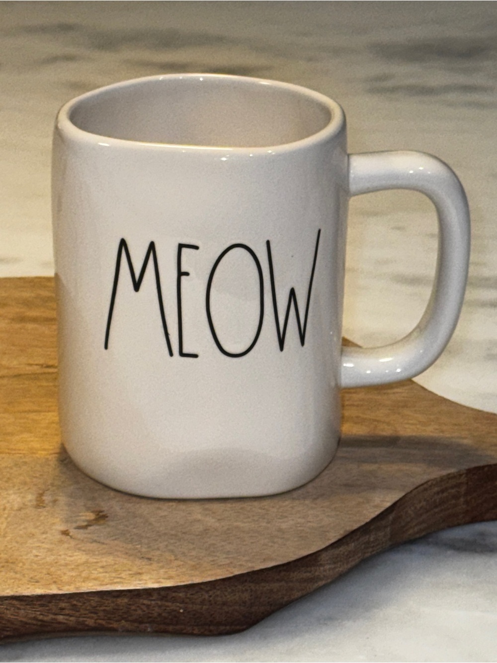 Rae Dunn MEOW Coffee Mug Tea Cup Artisan Collection 16oz